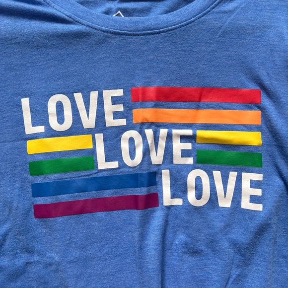 3/$10 Love Pride Rainbow Tee - Picture 2 of 5